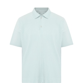 Pleated Polo Shirt