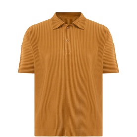 Pleated Polo Shirt