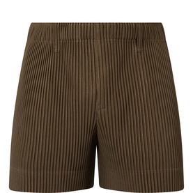 Tailored Pleated Shorts