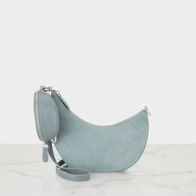 Duo Suede Leather Crossbody Bag