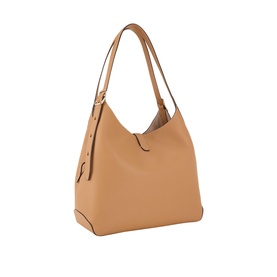 Kate Spade Deco Large Shoulder Bag in Garden Soil grained leather with gold-tone hardware and adjustable shoulder straps