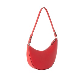 Kate Spade Duo Mini Shoulder Bag in Heirloom Tomato pebbled leather with silver-tone hardware and adjustable shoulder strap