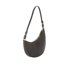 Kate Spade Duo Mini Shoulder Bag in black pebbled leather with silver-tone hardware and adjustable shoulder strap