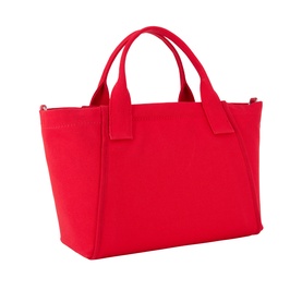 Kate Spade Dash Strawberry Canvas Tote Bag in Ruby Red, with dual carry handles, top zip fastening and silver-tone hardware