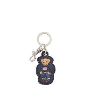 Polo Bear Logo Leather Key Fob