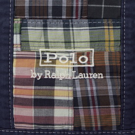 Madras Patchwork Check Tote Bag