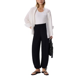 Tie Hem Relaxed Trousers