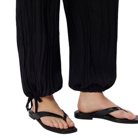 Tie Hem Relaxed Trousers