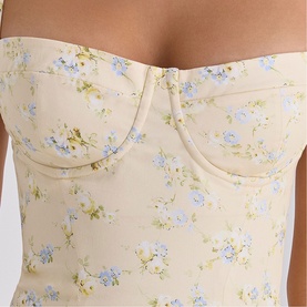 Samaria Floral Corset Mini Dress