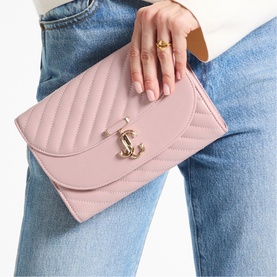 Curve Quilted Chain Wallet