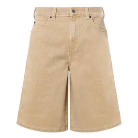 Dickies 958 Loose Denim Shorts in Eucalyptus, five-pocket design with belt loops, wide-leg fit, 100% cotton