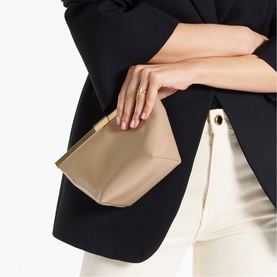 Ganache Leather Clutch