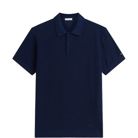 Flag Logo Washed Polo Shirt