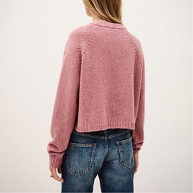 Corvy Cropped Knitted Sweater