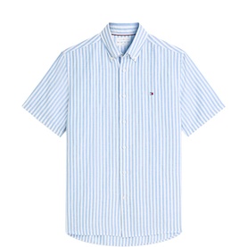 Flag Logo Bengal Striped Shirt