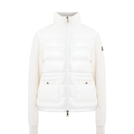 Felt Logo Hybrid Zip Sweater