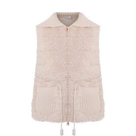 Faux Fur Down Gilet