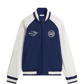Logo Colour-Blocked Bomber Jacket