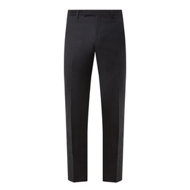 Paul Smith Formal Trouser in charcoal, slim-cut wool-cashmere blend with flat front and tailored crease