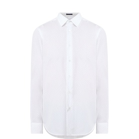 Dotted Single-Cuff Long Sleeve Shirt