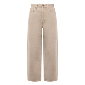 AgoldE Wide Leg jeans in Trail, high-rise five-pocket design in 100% cotton denim with a relaxed, cropped silhouette.