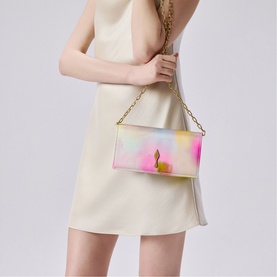 Bettina Botanica Crepe Satin Clutch