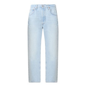 Citizens of Humanity Winslow Boyfriend Jeans in Horizon light wash, low-rise straight leg with five-pocket styling and tobacco stitching
