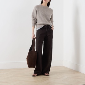 Brynn Linen Straight-Leg Trousers