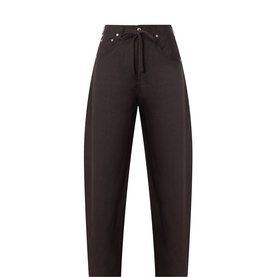 Brynn Linen Straight-Leg Trousers
