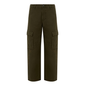 Citizens of Humanity Moss straight-leg cargo jeans in 100% cotton, featuring large side flap pockets and a wide-leg silhouette