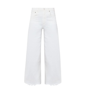 Lyra High-Rise Cropped Wide Leg Jeans