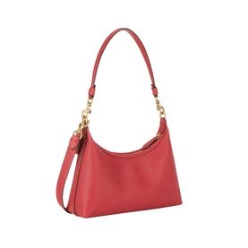 Coach crossbody bag in Poppy red leather, gold-tone hardware, single top handle and detachable shoulder strap