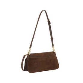 Jet Suede Shoulder Bag