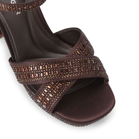 Fleur Embellished Platform Block Heels