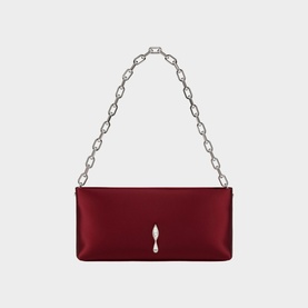 Maykimay Chain Pouch Neoprene Satin Clutch Bag