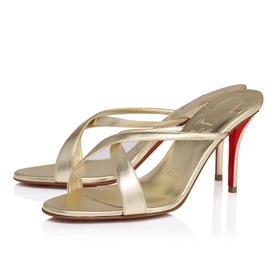 Mulazee 80 Cross Leather Mules