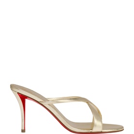 Mulazee 80 Cross Leather Mules