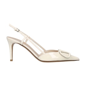 V Logo 80 Signature Slingback Pumps