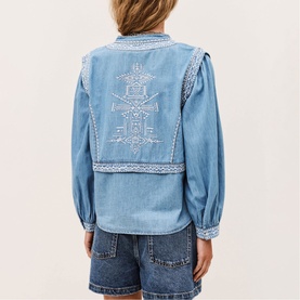 Laura Denim Blouse