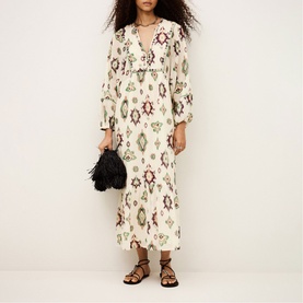 Oelia Embroidered Flared Dress