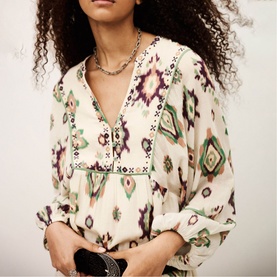 Oelia Embroidered Flared Dress