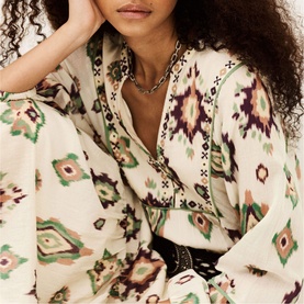 Oelia Embroidered Flared Dress