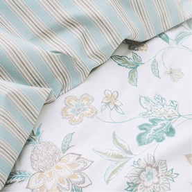 Kew Duvet Set Aqua Mix