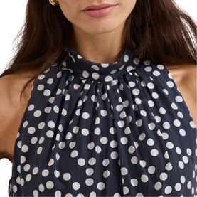 Nita Polka Dot Flared Dress
