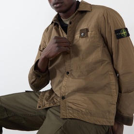 Compass Logo Crinkle Overshirt