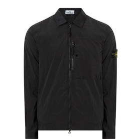 Logo Badge Zip Overshirt
