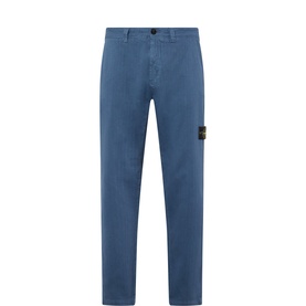 Badge Logo Herringbone Chinos
