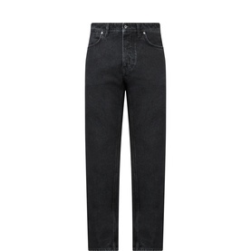 Logo Badge Slim-Leg Jeans