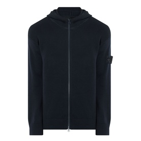 Logo Badge Zip Hoodie Sweater