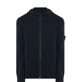 Logo Badge Zip Hoodie Sweater